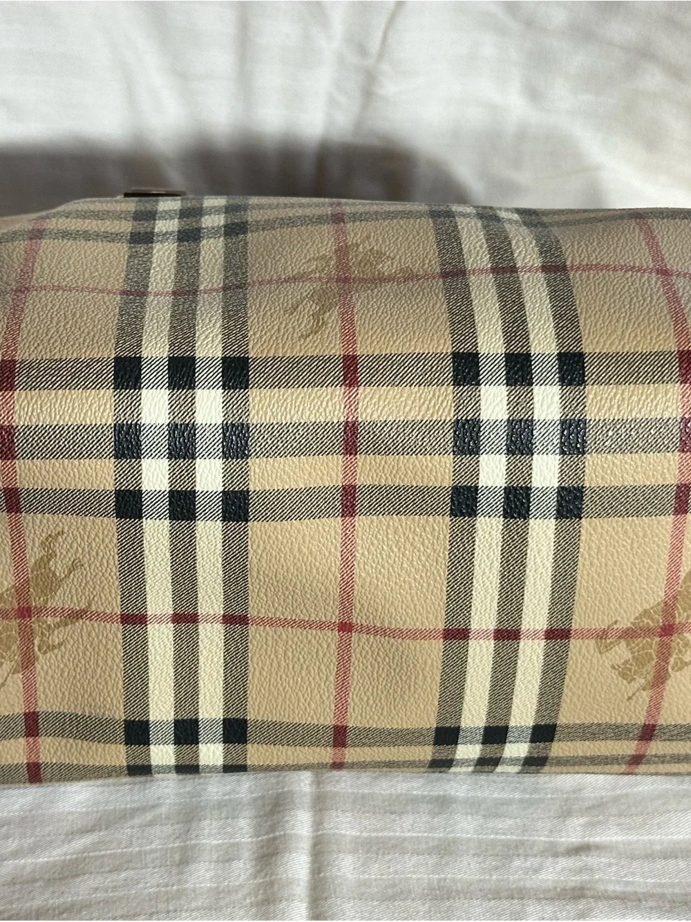 Burberry Brown Leather Logo satchel